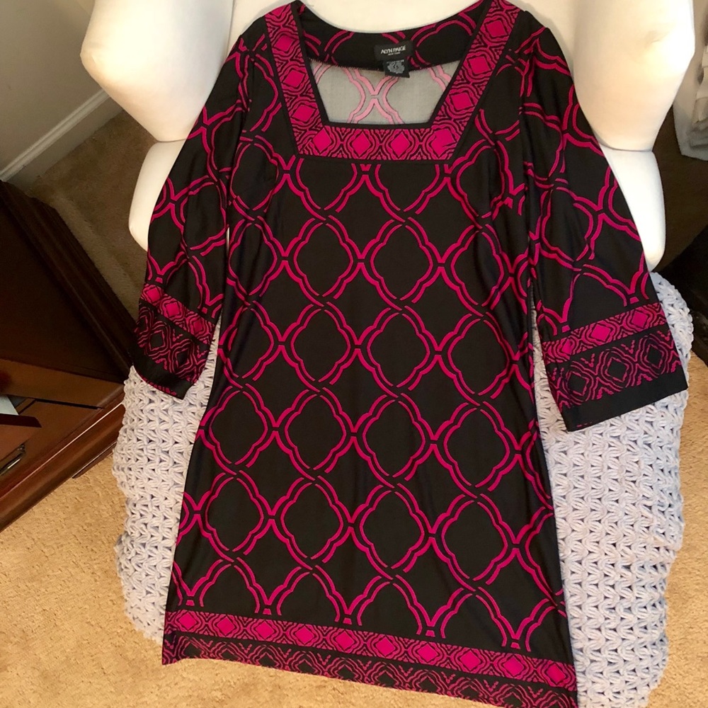 3/4 sleeve short dress 💗